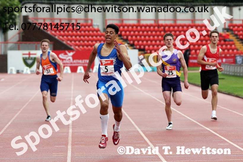 Inter boys 400 metres, English Schools Track and Field. Photo: David T. Hewitson/Sports for All Pics
